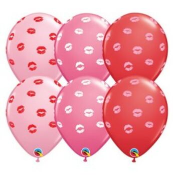 Gumi Lufi - Csomag - Csókok - Kissey Lips Piros Pink Rose - 6db - 28 cm