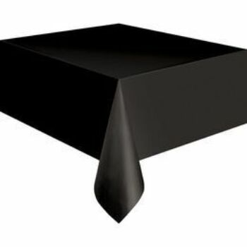 Asztalterítő - Fekete Műanyag - 137 cm x 274 cm