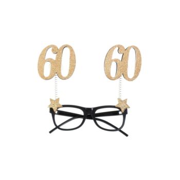 Arany Glitteres Szülinapi szemüveg - 60-as